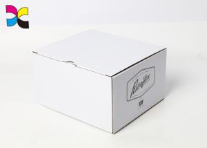 China 3mm Thickness Flat Cardboard Shipping Boxes , Pantone Black Shipping Boxes on sale