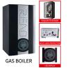 Buy cheap Black Case Gas Wall Hung Boiler 20Kw Metal Shell Tankless Hot Water Furnace from wholesalers