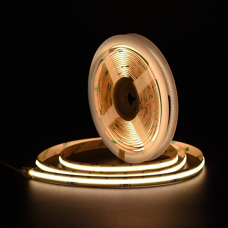High Brightness 180° Wide Beam Angle 640LEDs/M Spotless CCT Tunable COB Strip Lights
