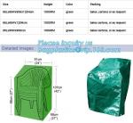 Green Waterproof pe plastic outdoor garden furniture covers,lounge bench covers