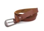 120cm Womans Cowhide Leather Belts Western Retro Buckle