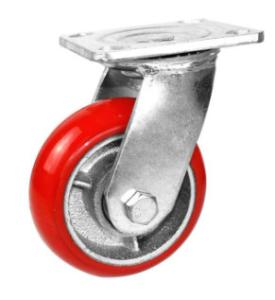 Wholesale 8 Inch Polyurethane Caster Wheel Cast Iron Casters Heavy Casters from china suppliers