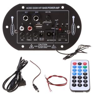 Wholesale D3OK HIFI Bass Power Home Amplifier Board for 2 Channels 2.0 AC/DC 12V 24V 220V Audio from china suppliers