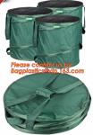 200L Foldable leaf bag garden waste bag reciclyng garden leaf bags with wheels