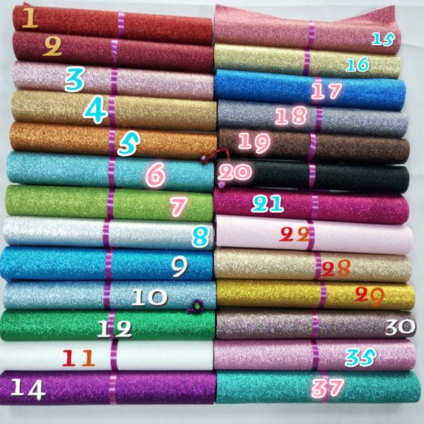 Nonwoven Fine Blue Sparkle Glitter Fabric , Real Shiny Glitter Fabric For Table Runner