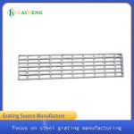 Galvanised Steel Serrated Bar Grating Grid For Sewage Plant