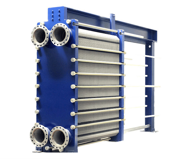 12m3/H 4.5Mpa Water Cooled Air Cold Plate Exchanger Weld Connection