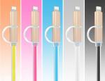 High Speed 2 In 1 USB Li Ion Battery Charger Mobile Charger Usb Cable 100mm