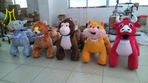 Wholesale Hansel shopping mall coin operated stuffed animal kids ride on electric cars from china suppliers