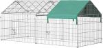 Large Stainless Steel Dog Crate XL 43 inch Indoor Kennel Cages and Playpen for