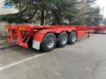 Skeleton 3 Axles 40 Feets Container Semi Trailer