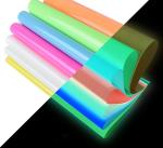 Colored PU Photoluminescent Heat Transfer Film Roll SGS For Skateboard