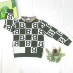 Children's autumn boys' jacquard knitted sweater Polo shirt baby spring and