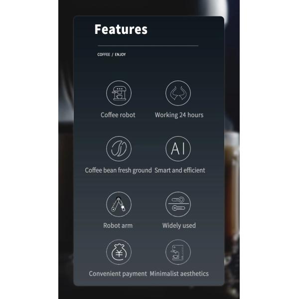 Automatic Coffee Robot Barista with Customizable Recipes