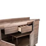 Contemporary Solid Wood Cabinets , Dark Brown Modern Wood Sideboard
