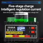 110V 220V 12V 10A 24V 5A Automatic Lead Acid Battery Charger for Auto Motorcycle