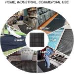Anti-Fatigue Non-Slip Interlocking Rubber Floor Mat Heavy Duty Commercial