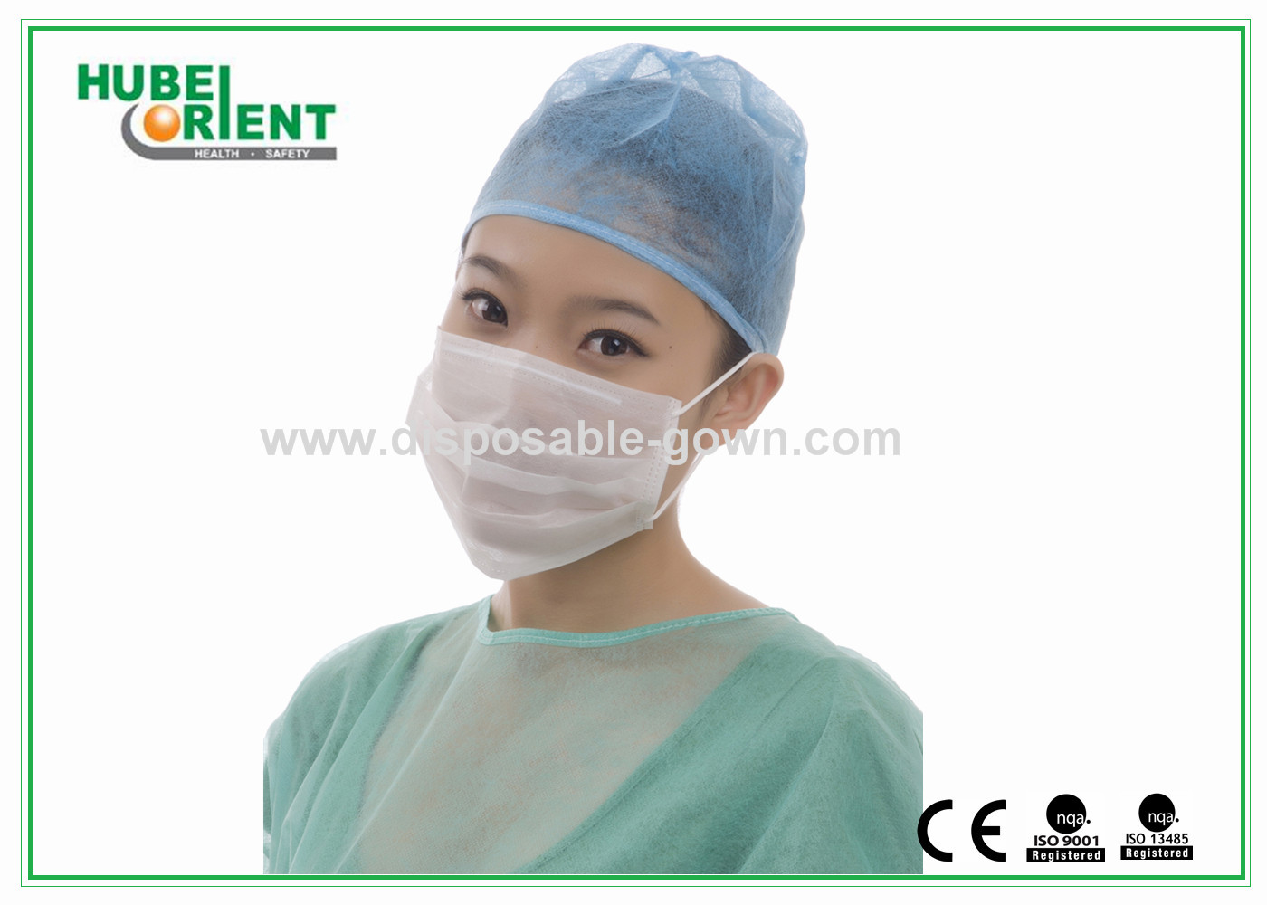 Anti - Static disposable face masks 2 Ply 3 Ply 50pcs / bag