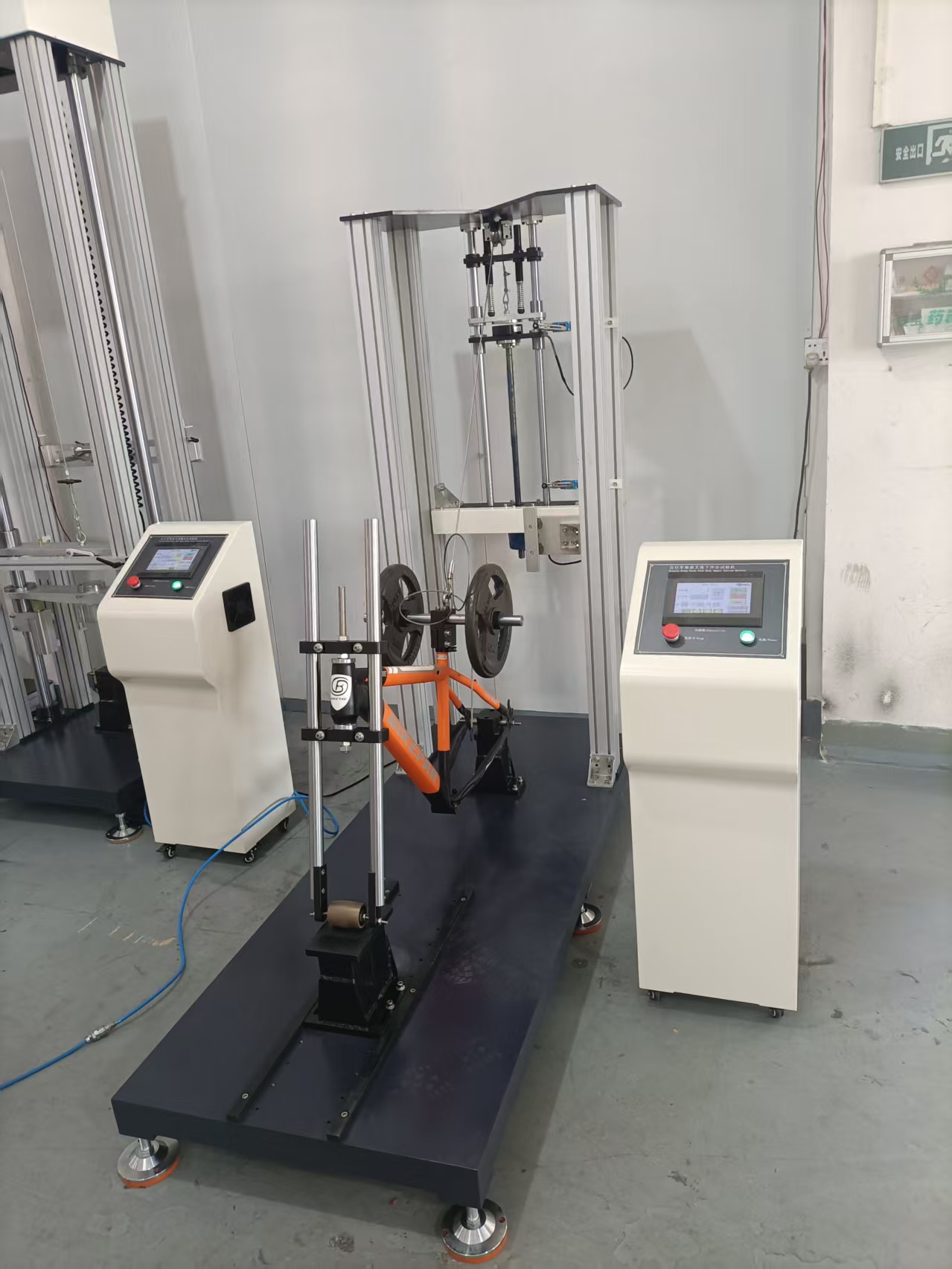 Bicycle Front Drop Impact Testing Machine Bicycle Frame Forward Drop Impact Durability Testing Equipment