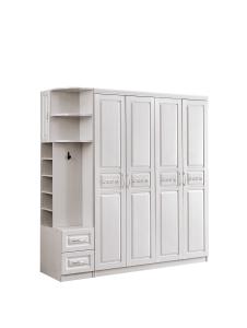 Wholesale Dustproof White Wood Armoire Wardrobe from china suppliers