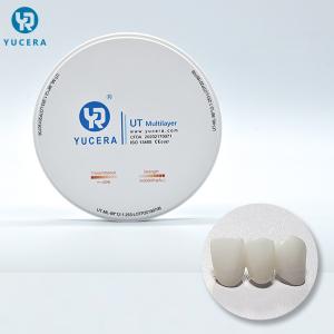 Wholesale 1450℃ 800 MPa 49% Translucent CAD CAM Zirconia Blocks from china suppliers