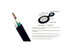 Black Outdoor Aerial Fiber Optic Cable GYXTC8S Singlemode Figure 8 Self
