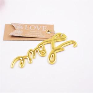 Wholesale Cool Innovative wedding favor, fancy gift, die casting zinc alloy gold plating LOVE letter beer bottle opener from china suppliers