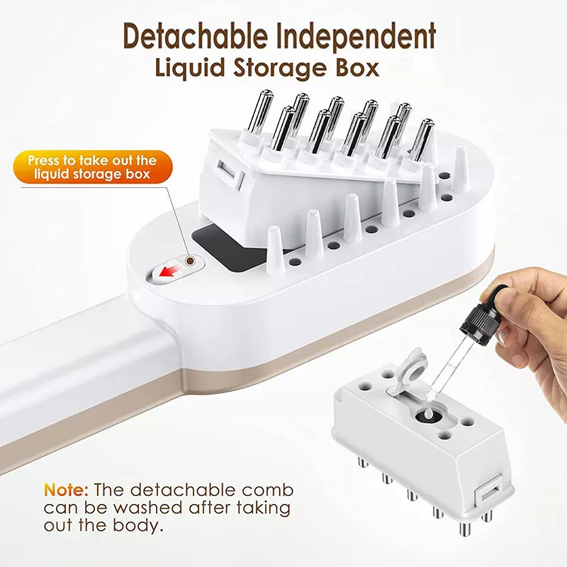 Top Selling Hair Portable Rechargeable Laser Hair Care Comb Hair Growth Care Treatment Vibration Massage Laser Comb