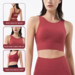 High Impact Nylon Yoga Sports Bras 210gsm Fitness Running Full Coverage Sports