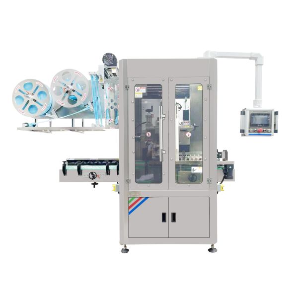 Automatic Bottle Shrink Sleeve Wrapping Machine for Cosmetic & Pharmaceutical Packaging