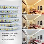12000K 120leds 8mm 12V24V High Brightness Cold White SMD2835 Led Strip Light for