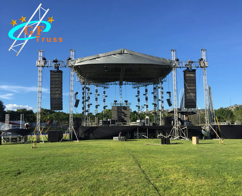 TUV 290x290mm Aluminum Spigot Truss With Roof System