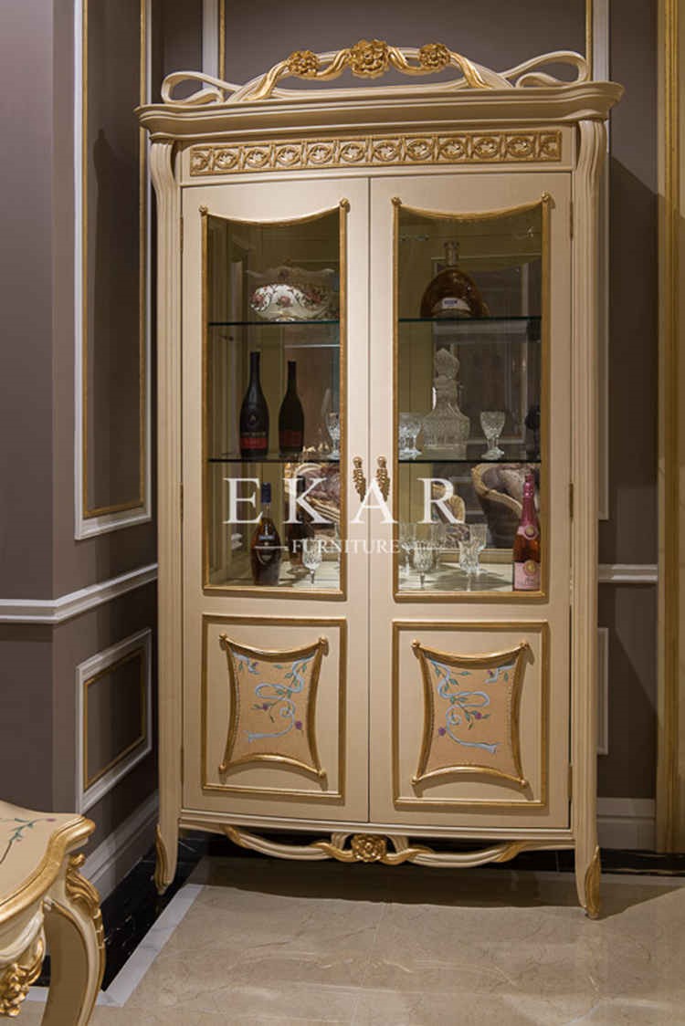 Modern Design Display Cabinet Walnut Wood Veneered Furniture Buffets Kitchen Buffet Cabine