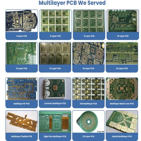 High Precision Multilayer PCB Board 4 Layer Design Complex Electronic Manufacturing