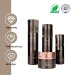 Luxurious Brown Bottle Glass Skincare Packaging Collection 4 Bottles For