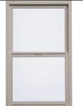 American Style Vinyl Single Hung Windows Vertical Up Down Windows For Residences