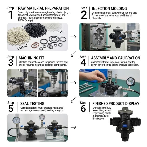 4 Inch Three-way Automatic Backwash Valve, High Flow Hydraulic 3-Way Control Valve for Sand Media & Disc Filter Systems