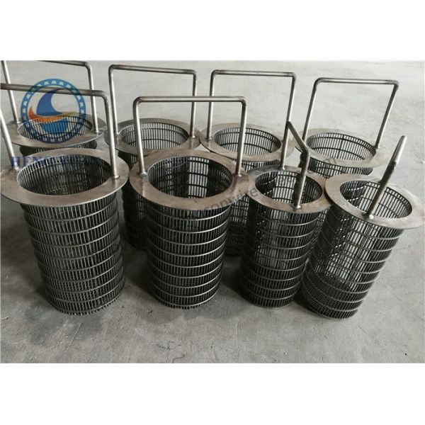 Revers V Wedge Wire Strainer Basket With High Mechanical Performance