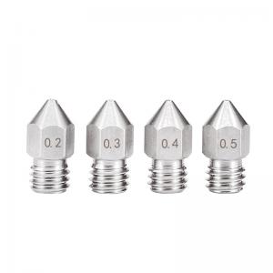 China 0.3mm 0.6mm 1.2mm MK8 Stainless Steel Nozzle 3D Printer GT2 pitch on sale
