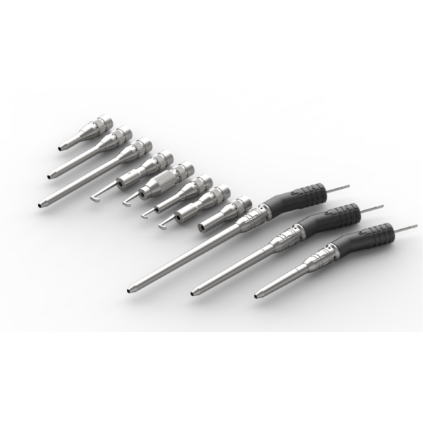 Straight Drill Bit Attachments Compatible for Anspach Short Medium Long Attachments and Cutting Burrs