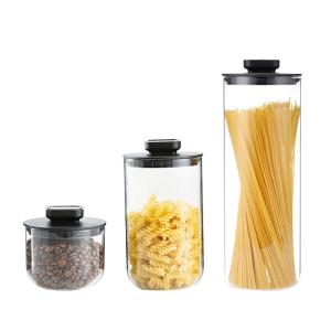 Wholesale Kitchen Decorative Bean Borosilicate Glass Jars 500ml 1000ml 1800ml from china suppliers