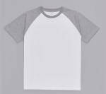 Small Quantity Clothing OEM Factory 230g Raglan Round Neck Short - Sleeved 100%