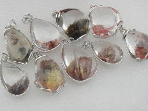 Wholesale Wholesale Natural Phantom Crystal Gemstone Semiprecious Stone Pendant Jewelry from china suppliers