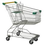210 Ltr Swivel Metal Grocery Cart With Wheels Shopping Trolley For Luxury