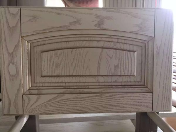 Beige colour kitchen cabinet door,top Arc frame kitchen cabinet door,Oak rift