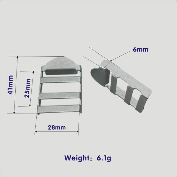 25mm Adjustable Metal Lock Black Ladder Strap Buckle For Backpack