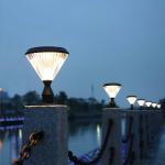 4.5W LED Solar Pillar Light For Courtyards Yard Garden Decoration