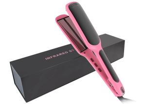 Wholesale Dual Voltage 100-240V Infrared Hair Straightener Titanium 3D Floating Plates from china suppliers