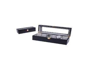 Wholesale Black Lacquered Watch Packing Box , Wood Custom Made Watch Box TWB-054 from china suppliers