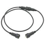 8-Contact White Gold Plated Cable Connectors 250V Rated 2.5cm Length With
